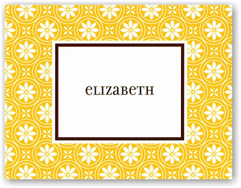 Boatman Geller Stationery - Medallion Yellow