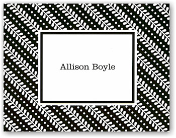 Boatman Geller Stationery - Mod Vine Black Boatman Geller Stationery - Mod Vine Black