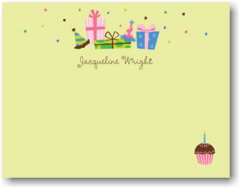 Boatman Geller Stationery - Birthday Lime Boatman Geller Stationery - Birthday Lime