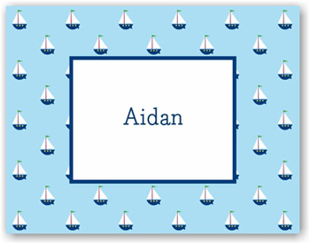 Boatman Geller Stationery - Little Sailboat