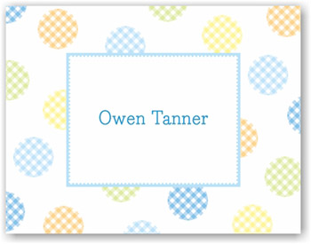 Boatman Geller Stationery - Gingham Dot Blue Boatman Geller Stationery - Gingham Dot Blue