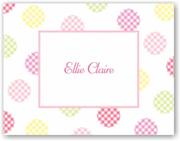 Boatman Geller Stationery - Gingham Dot Pink