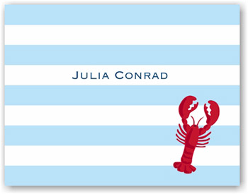 Boatman Geller Stationery - Stripe Lobster