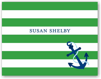 Boatman Geller Stationery - Stripe Anchor Boatman Geller Stationery - Stripe Anchor