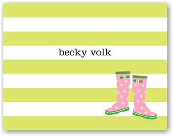 Boatman Geller Stationery - Stripe Wellies Boatman Geller Stationery - Stripe Wellies