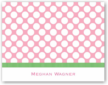 Boatman Geller Stationery - Big Dot Pink with Green Boatman Geller Stationery - Big Dot Pink with Green
