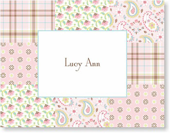 Boatman Geller Stationery - Riley Patch Girl Folded Note