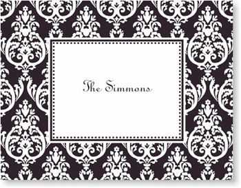 Boatman Geller Stationery - Madison Black Folded Note Boatman Geller Stationery - Madison Black Folded Note