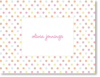 Boatman Geller Stationery - Multi Confetti Pink Folded Note Boatman Geller Stationery - Multi Confetti Pink Folded Note