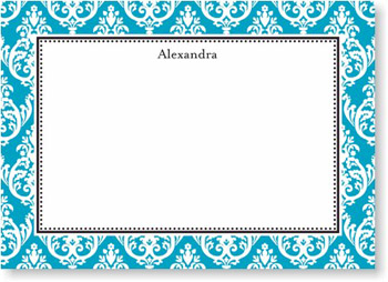 Boatman Geller Stationery - Madison Teal Large Flat Card Boatman Geller Stationery - Madison Teal Large Flat Card