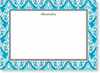 Boatman Geller Stationery - Madison Teal Large Flat Card