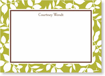 Boatman Geller Stationery - Silo Green Large Flat Card Boatman Geller Stationery - Silo Green Large Flat Card