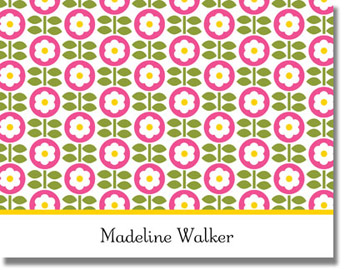 Boatman Geller Stationery - Addie Flower Pink Boatman Geller Stationery - Addie Flower Pink
