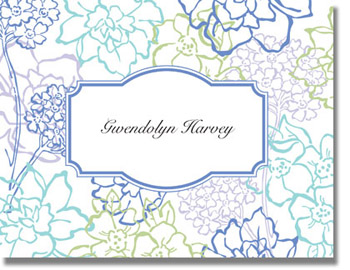 Boatman Geller Stationery - Chelsea Floral Blue Boatman Geller Stationery - Chelsea Floral Blue