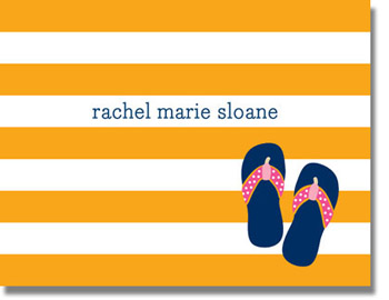 Boatman Geller Stationery - Stripe Flip Flops Boatman Geller Stationery - Stripe Flip Flops