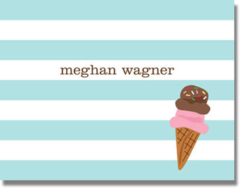 Boatman Geller Stationery - Stripe Ice Cream Boatman Geller Stationery - Stripe Ice Cream