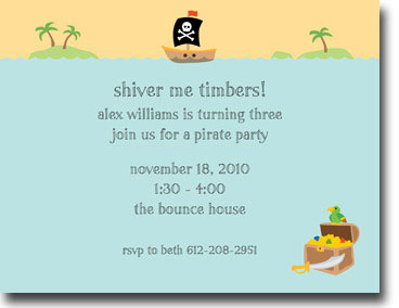 Boatman Geller Stationery - Pirate Flat Card Boatman Geller Stationery - Pirate Flat Card