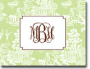 Boatman Geller Stationery - Chinoiserie Green Folded Note