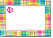 Boatman Geller Stationery - Madras Patch Bright Large Flat Cards