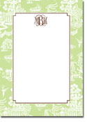 Boatman Geller Stationery - Chinoiserie Green Large Flat Cards (V)