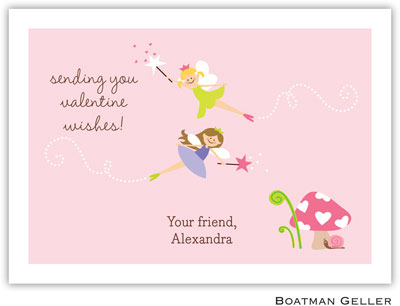 Boatman Geller Stationery - Heart Fairy Valentine Flat Card