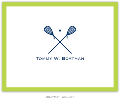 Boatman Geller Stationery - Lacrosse Navy Boatman Geller Stationery - Lacrosse Navy