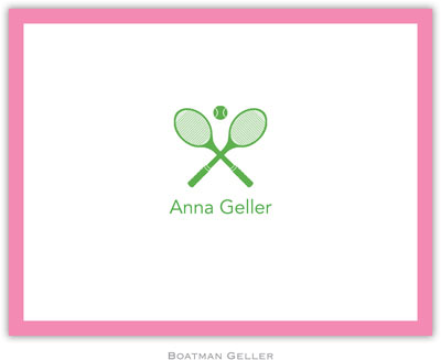 Boatman Geller Stationery - Racquets Crossed