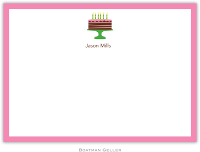 Boatman Geller Stationery - Birthday Cake Pink
