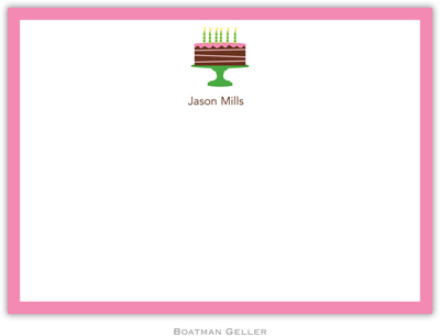 Boatman Geller Stationery - Birthday Cake Pink Boatman Geller Stationery - Birthday Cake Pink