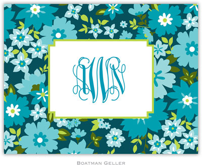 Boatman Geller Stationery - Caroline Floral Turquoise Boatman Geller Stationery - Caroline Floral Turquoise