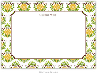 Boatman Geller Stationery - Pineapple Repeat Boatman Geller Stationery - Pineapple Repeat
