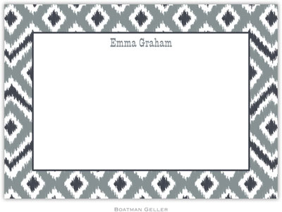 Boatman Geller Stationery - Ikat Gray Boatman Geller Stationery - Ikat Gray