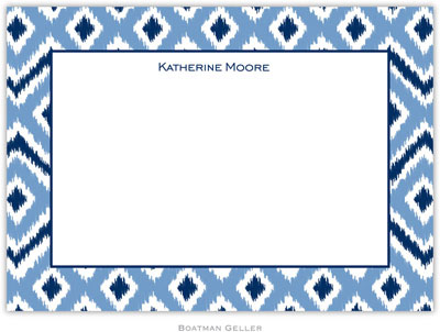 Boatman Geller Stationery - Ikat Blue Boatman Geller Stationery - Ikat Blue