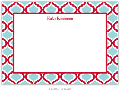 Boatman Geller Stationery - Kate Red & Teal Boatman Geller Stationery - Kate Red & Teal