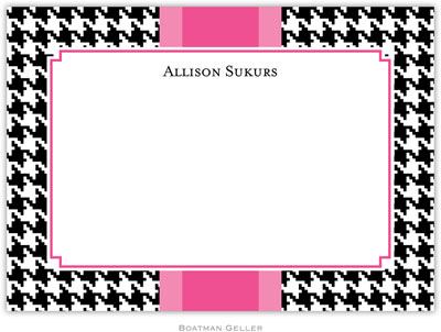 Boatman Geller Stationery - Alex Houndstooth Black Boatman Geller Stationery - Alex Houndstooth Black