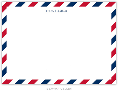 Boatman Geller Stationery - Via Red & Blue