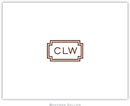 Boatman Geller Stationery - Newport Rectangle Monogram