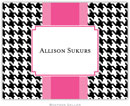 Boatman Geller Stationery - Alex Houndstooth Black