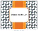 Boatman Geller Stationery - Alex Houndstooth Gray