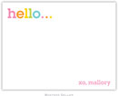 Boatman Geller Stationery - Rainbow Hello