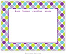 Boatman Geller Stationery - Big Dots Purple