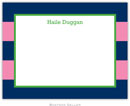 Boatman Geller Stationery - Rugby Navy & Pink