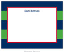 Boatman Geller Stationery - Rugby Navy & Kelly
