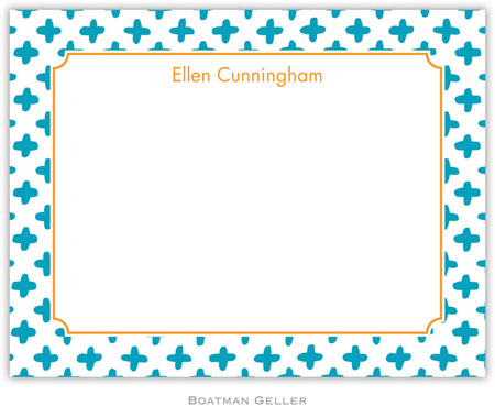 Boatman Geller Stationery - Flo Turquoise (Flat)