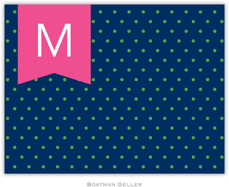 Boatman Geller Stationery - Dottie Kelly & Navy (Folded) Boatman Geller Stationery - Dottie Kelly & Navy (Folded)