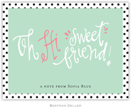 Boatman Geller Stationery - Sweet Friend (Folded)