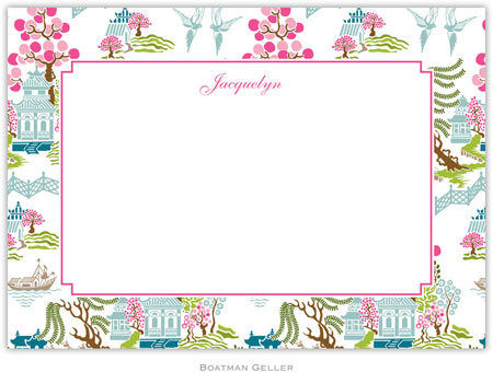 Boatman Geller Stationery - Chinoiserie Spring (Flat) Boatman Geller Stationery - Chinoiserie Spring (Flat)