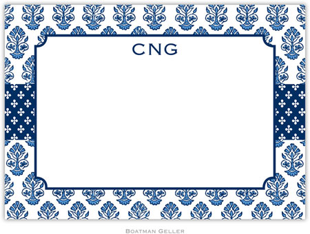 Boatman Geller Stationery - Beti Navy (Flat)