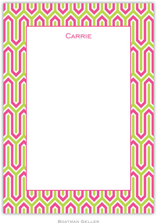 Boatman Geller Stationery - Blaine Pink & Lime (Flat) Boatman Geller Stationery - Blaine Pink & Lime (Flat)