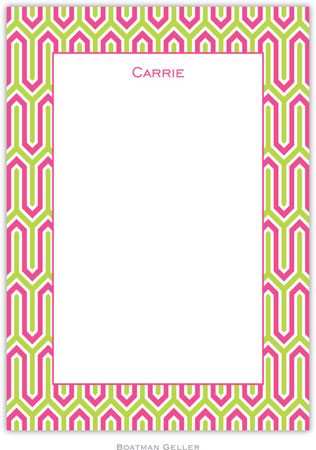 Boatman Geller Stationery - Blaine Pink & Lime (Flat)